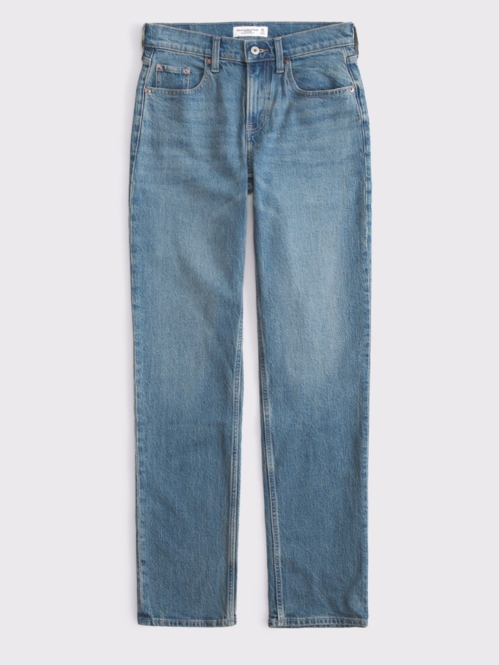 Abercrombie mid rise 90's straight jean - Medium tinted wash 29L